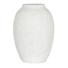 Load image into Gallery viewer, White Textured Vase - Large