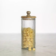 Load image into Gallery viewer, Ribbed Jar with Lid - Tall