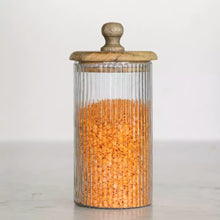 Load image into Gallery viewer, Ribbed Jar with Lid - Short