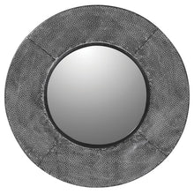Load image into Gallery viewer, Grey Textured Round Mirror
