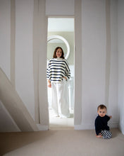 Load image into Gallery viewer, Vicki Ivory/Navy Jumper