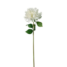 Load image into Gallery viewer, White Real Touch Dahlia Stem
