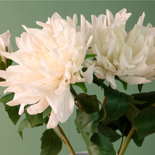 Load image into Gallery viewer, White Real Touch Dahlia Stem

