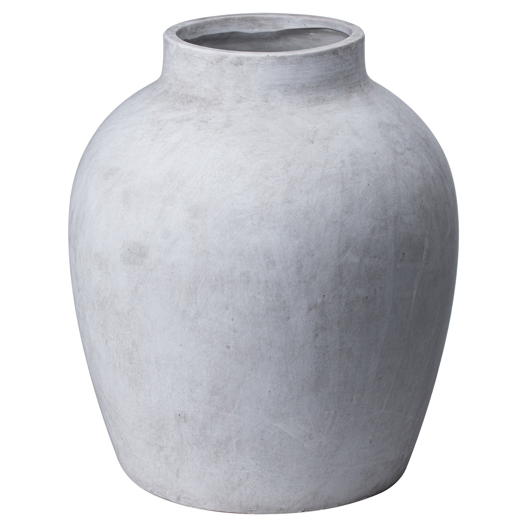 White Stone Effect Vase