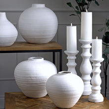 Load image into Gallery viewer, Matt White Ceramic Vase
