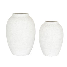 Load image into Gallery viewer, White Textured Vase - Large

