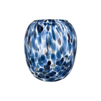 Blue Tortoiseshell Round Vase