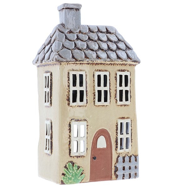 Cream Garden House with Picket Fence Tealight Holder