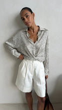 Load image into Gallery viewer, Rhea Silk Polka Dot Shirt M/L
