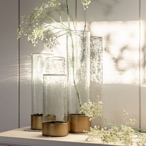 Bronze and Glass Vase - Small
