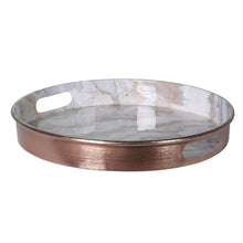 Load image into Gallery viewer, Rose Gold Marble Tray
