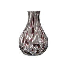 Load image into Gallery viewer, White and Purple Splash Vase

