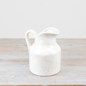 Off-White Rustic Jug - Squat