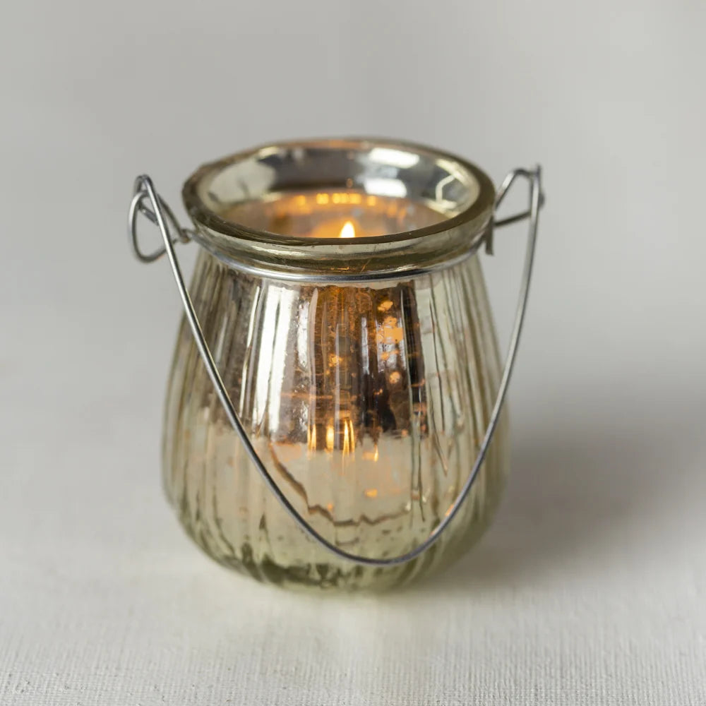 Hanging Silver Tealight Holder