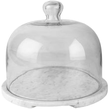 Load image into Gallery viewer, Glass Cloche with Marble Base
