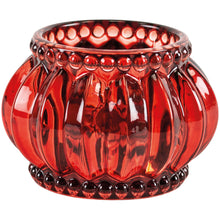Load image into Gallery viewer, Red Scalloped Tealight Holder
