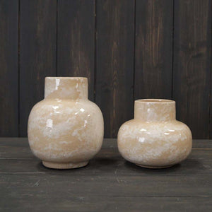 Marbled Ceramic Vase - Large