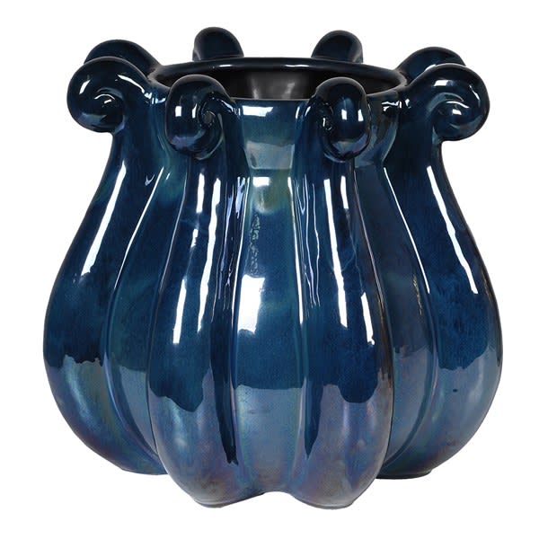 Blue Octopus Vase