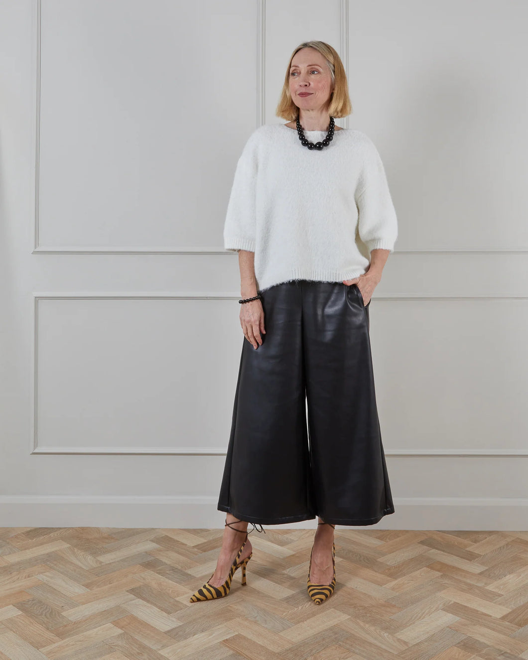 Black Beaded Necklace