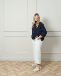 Vicki Navy Jumper