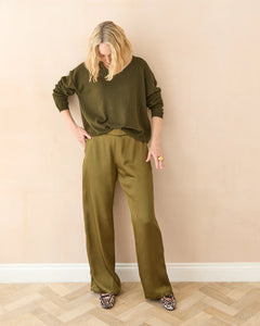 Lilly Dark Olive Jumper