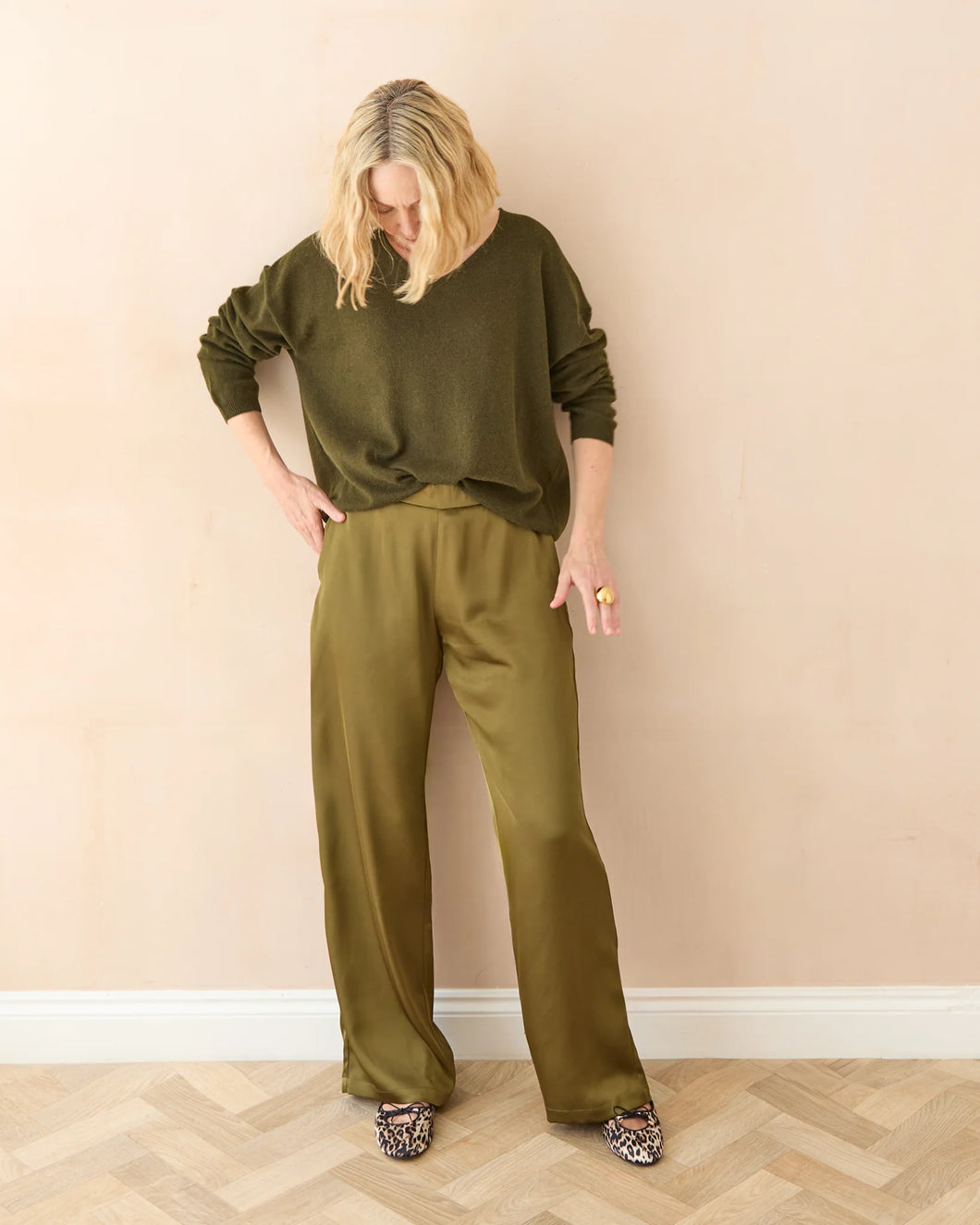 Lilly Dark Olive Jumper