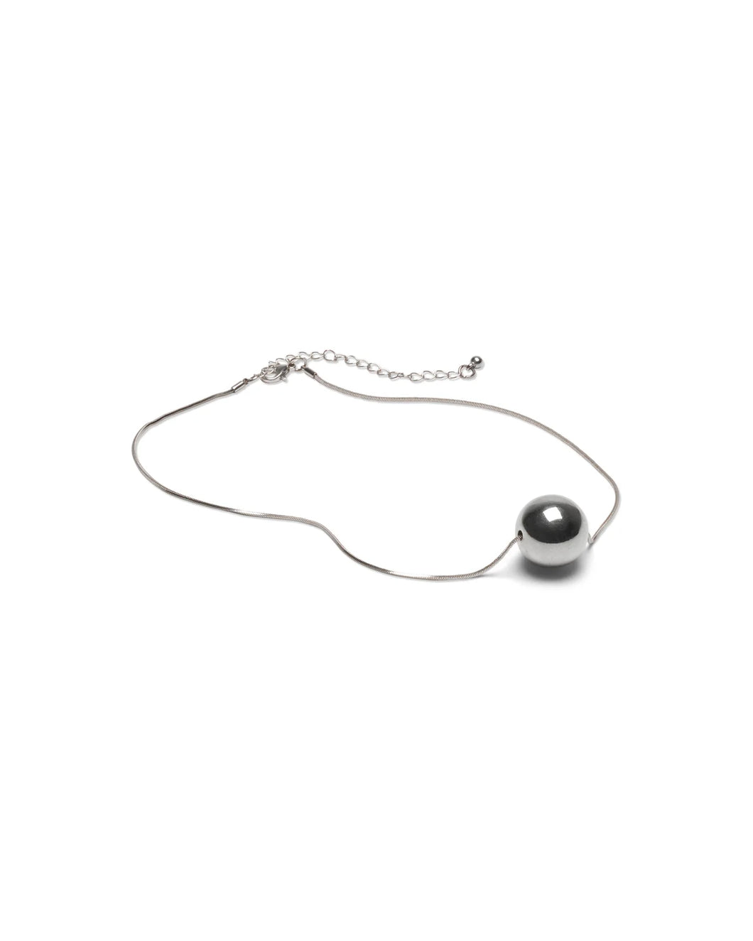 Pendle Large Ball Necklace - Silver