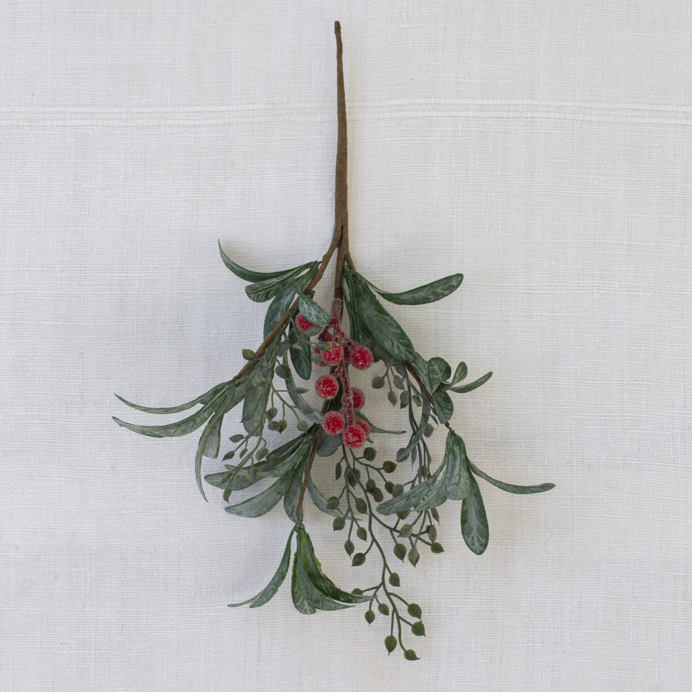 Iced Red Berry Sprig