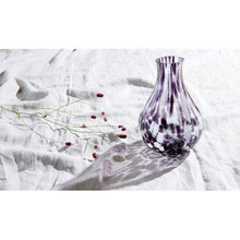 Load image into Gallery viewer, White and Purple Splash Vase
