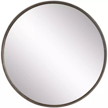 Load image into Gallery viewer, Round Antique Grey Mirror - Large
