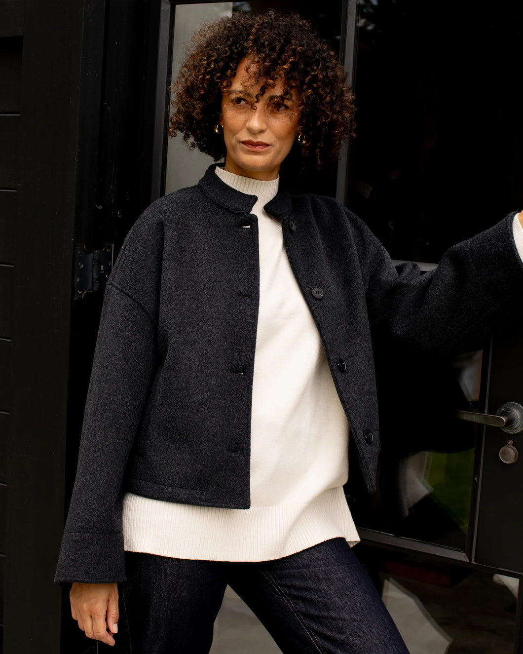 Edwina Charcoal Jacket