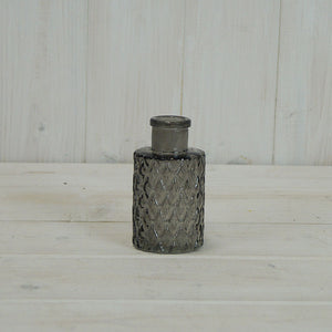 Smoky Grey Geometric Bud Vase
