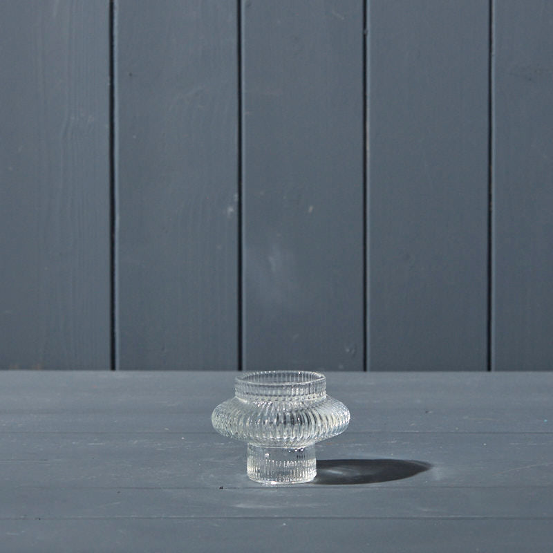 Clear Duo Candleholder