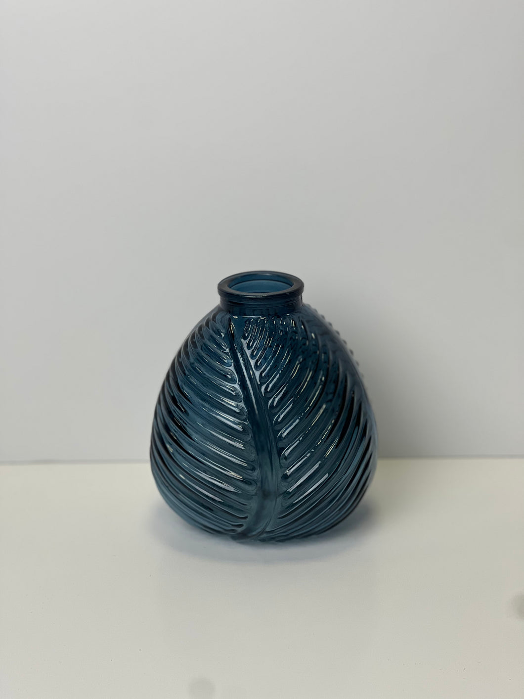 Blue Leaf Vase