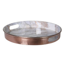 Load image into Gallery viewer, Rose Gold Marble Effect Tray
