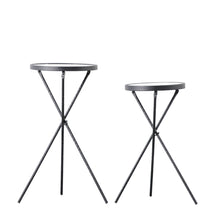 Load image into Gallery viewer, Black Iron Side Table (set of 2)
