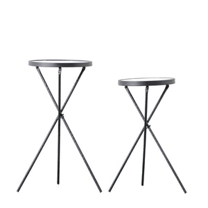 Black Iron Side Tables (set of 2)