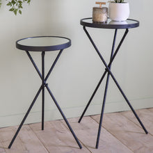 Load image into Gallery viewer, Black Iron Side Table (set of 2)
