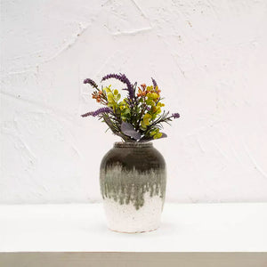 Dipped Crackle Glaze Vase - Small