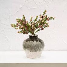 Load image into Gallery viewer, Squat Dipped Crackle Glaze Vase - Small

