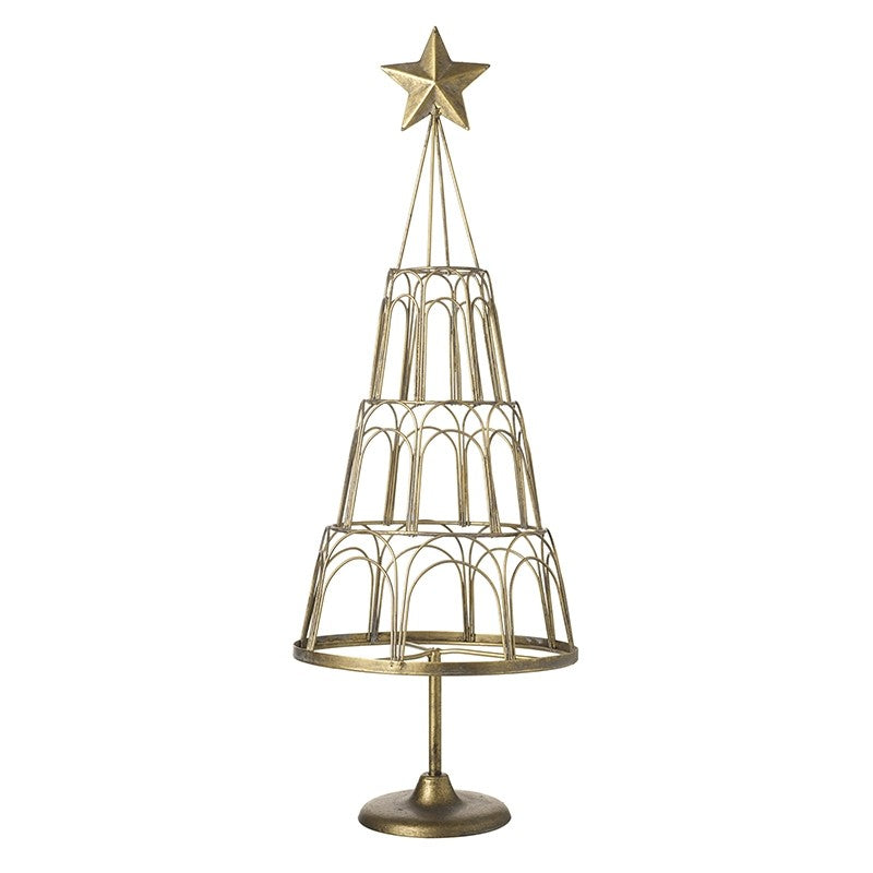 Gold Metal Tree Card Holder