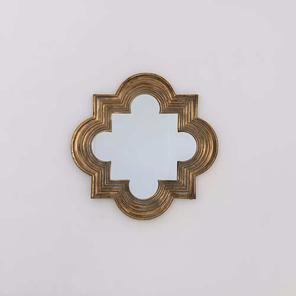 Antique Bronze Ornate Mirror