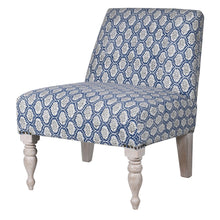 Load image into Gallery viewer, Blue Floral Chair
