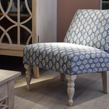 Load image into Gallery viewer, Blue Floral Chair
