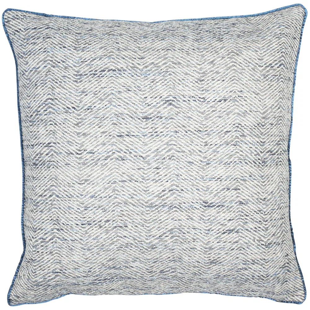 Rutland Navy Ripple Cushion - Small