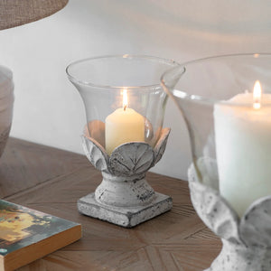 Stone Leaf Flared Hurricane - Small