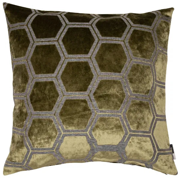 Inca Olive Green Cushion - Large