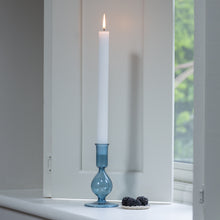Load image into Gallery viewer, Blue Glass Candlestick - Short
