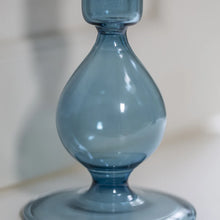 Load image into Gallery viewer, Blue Glass Candlestick - Short
