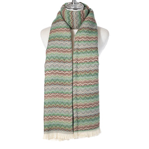 Green Zigzag Scarf